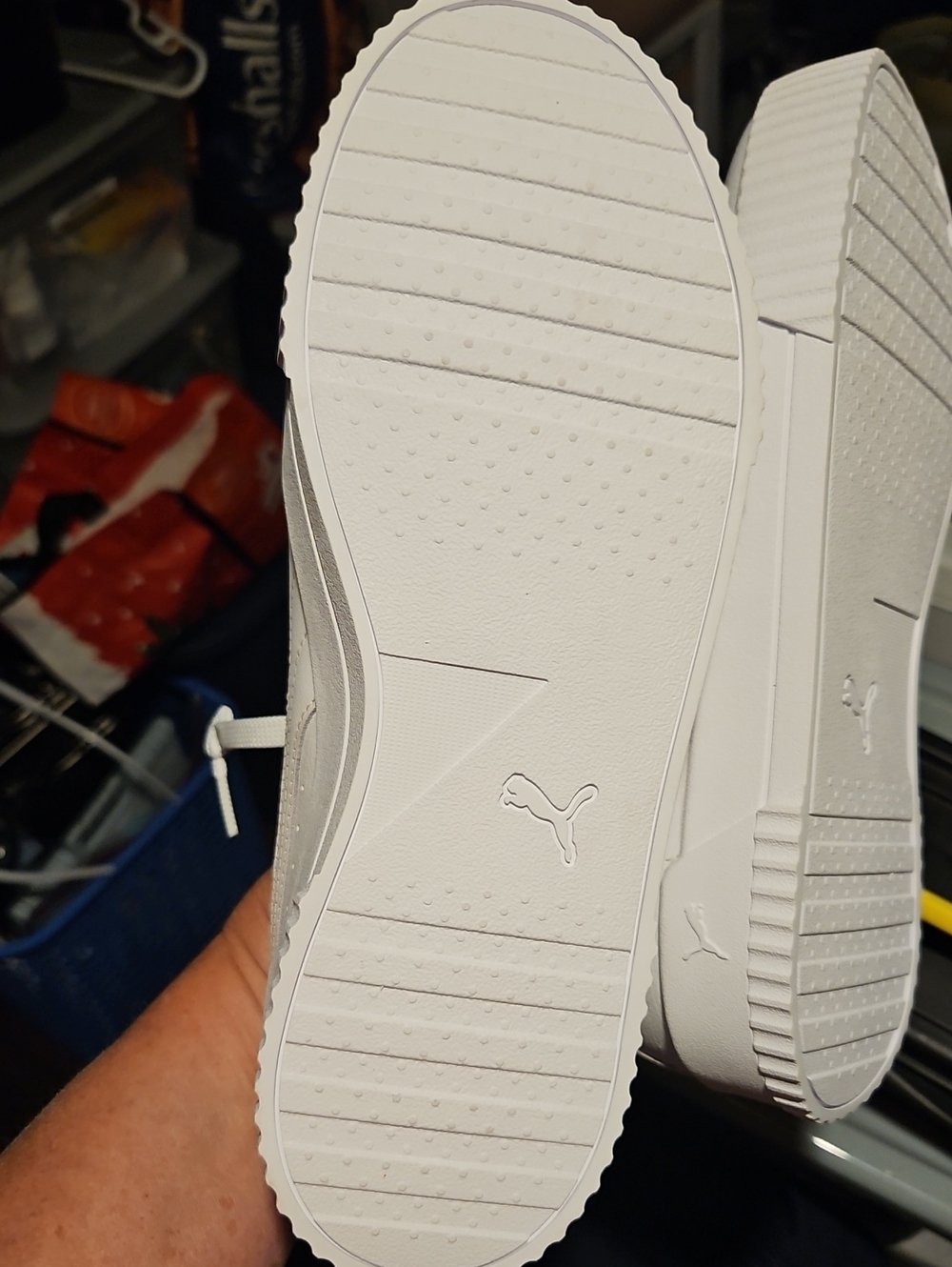 Puma Women's All-White Soft-foam Lace-Up Sneakers NWOT, SZ 10 - Picture 10 of 12